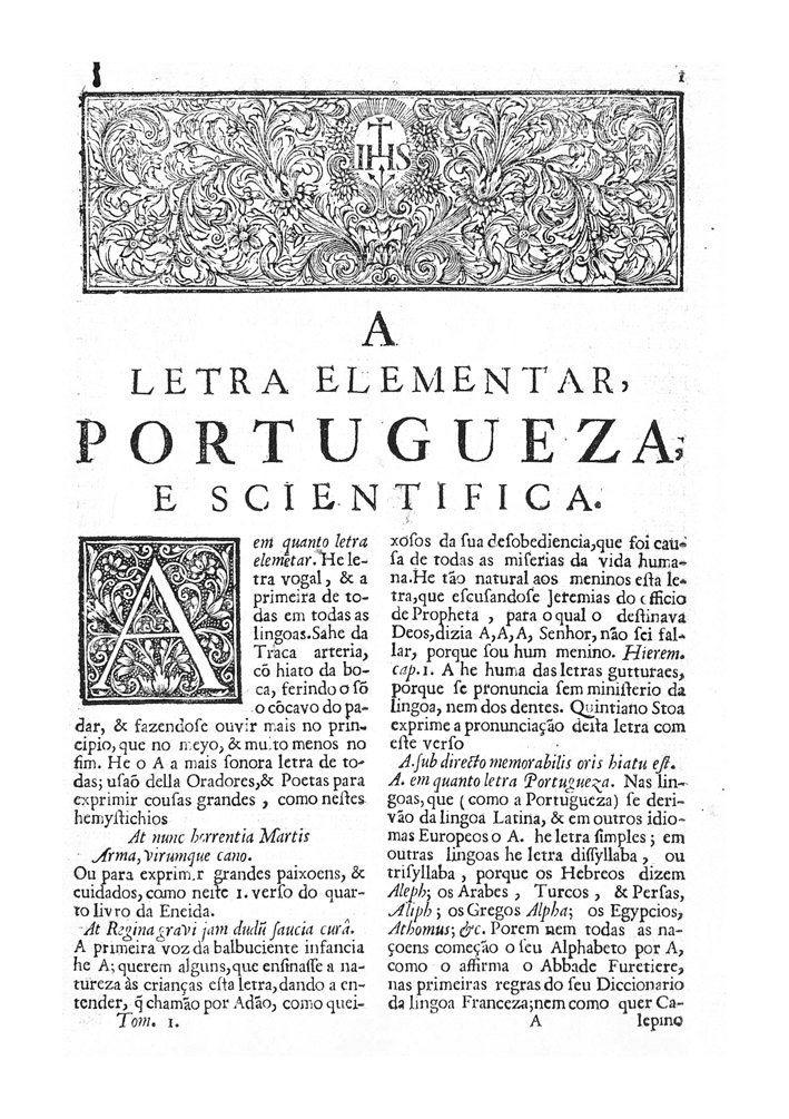 Página 1_VOCABULARIO PORTUGUEZ & LATINO, aulico, anatomico, architectonico...
