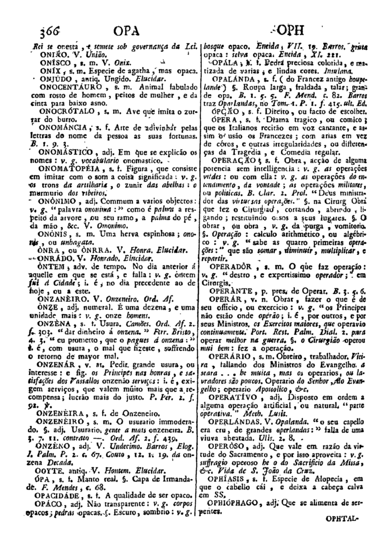 Página 1176_Diccionario da lingua portugueza - recompilado dos vocabularios impressos ate agora, e nesta segunda edição novamente emendado e muito acrescentado, por ANTONIO DE MORAES SILVA