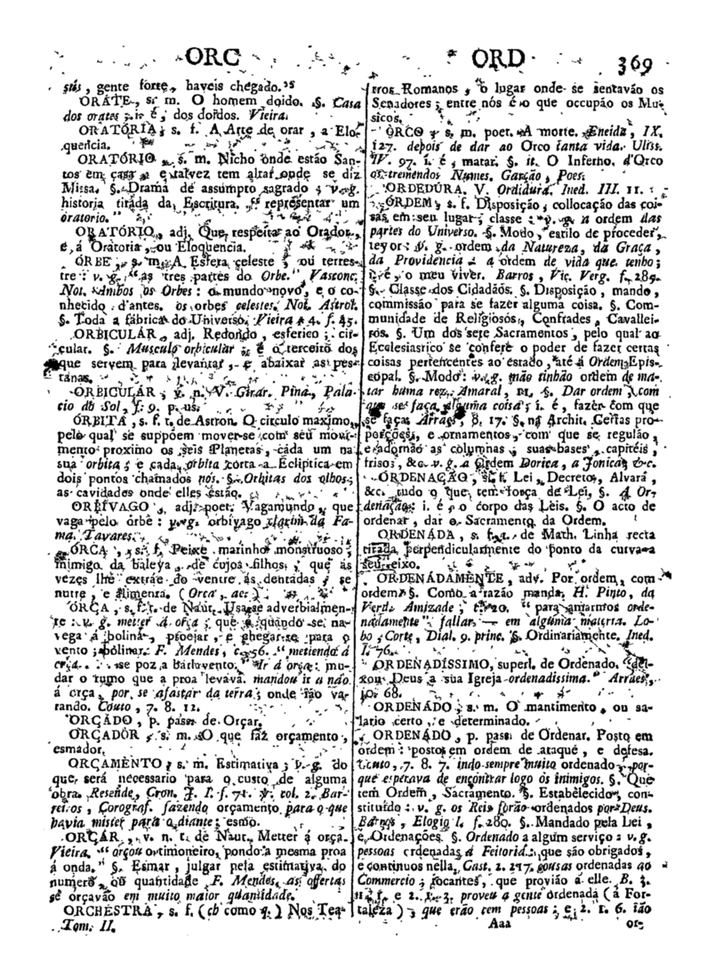 Página 1179_Diccionario da lingua portugueza - recompilado dos vocabularios impressos ate agora, e nesta segunda edição novamente emendado e muito acrescentado, por ANTONIO DE MORAES SILVA