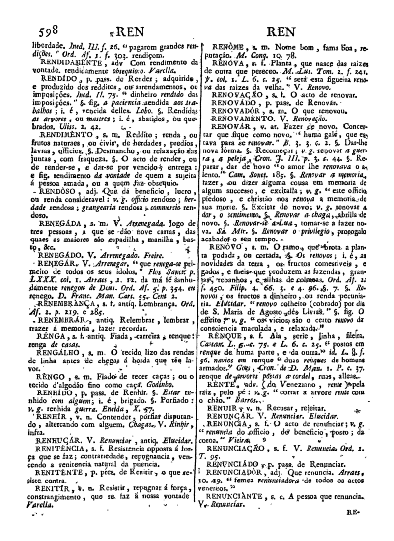 Página 1408_Diccionario da lingua portugueza - recompilado dos vocabularios impressos ate agora, e nesta segunda edição novamente emendado e muito acrescentado, por ANTONIO DE MORAES SILVA