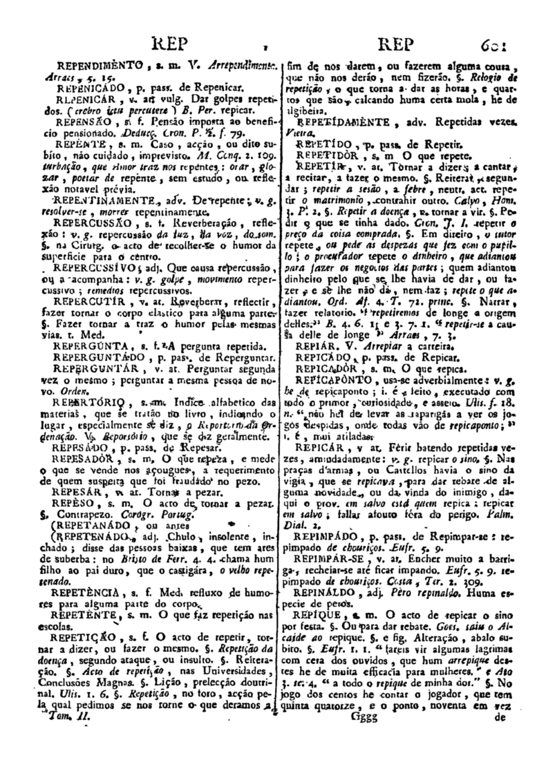 Página 1411_Diccionario da lingua portugueza - recompilado dos vocabularios impressos ate agora, e nesta segunda edição novamente emendado e muito acrescentado, por ANTONIO DE MORAES SILVA