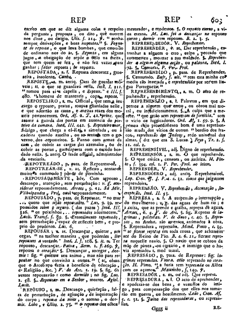 Página 1413_Diccionario da lingua portugueza - recompilado dos vocabularios impressos ate agora, e nesta segunda edição novamente emendado e muito acrescentado, por ANTONIO DE MORAES SILVA