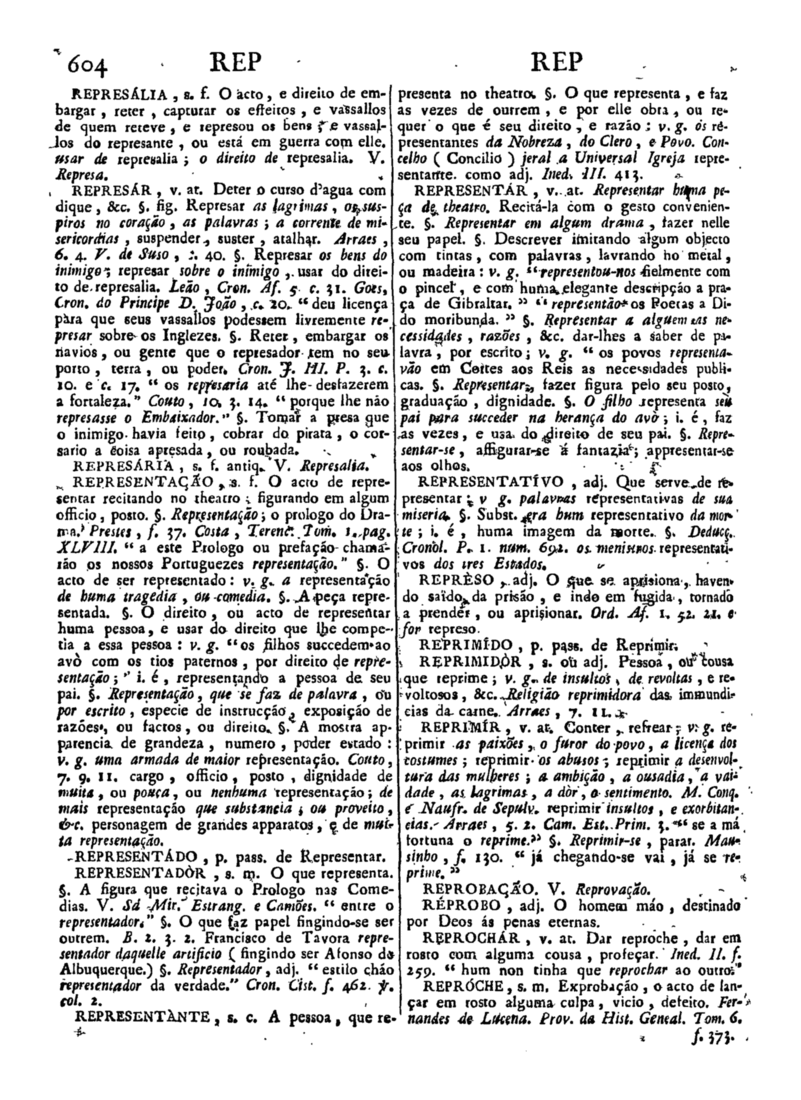 Página 1414_Diccionario da lingua portugueza - recompilado dos vocabularios impressos ate agora, e nesta segunda edição novamente emendado e muito acrescentado, por ANTONIO DE MORAES SILVA