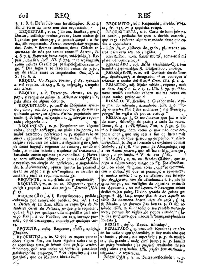 Página 1418_Diccionario da lingua portugueza - recompilado dos vocabularios impressos ate agora, e nesta segunda edição novamente emendado e muito acrescentado, por ANTONIO DE MORAES SILVA