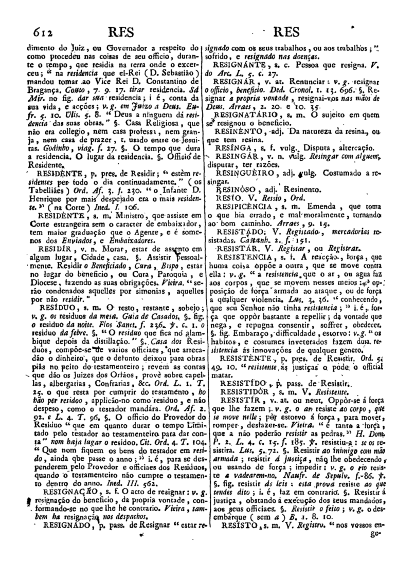 Página 1422_Diccionario da lingua portugueza - recompilado dos vocabularios impressos ate agora, e nesta segunda edição novamente emendado e muito acrescentado, por ANTONIO DE MORAES SILVA