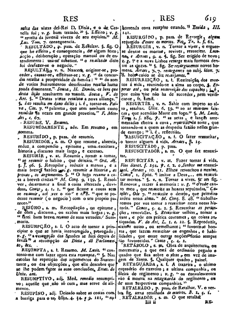 Página 1429_Diccionario da lingua portugueza - recompilado dos vocabularios impressos ate agora, e nesta segunda edição novamente emendado e muito acrescentado, por ANTONIO DE MORAES SILVA