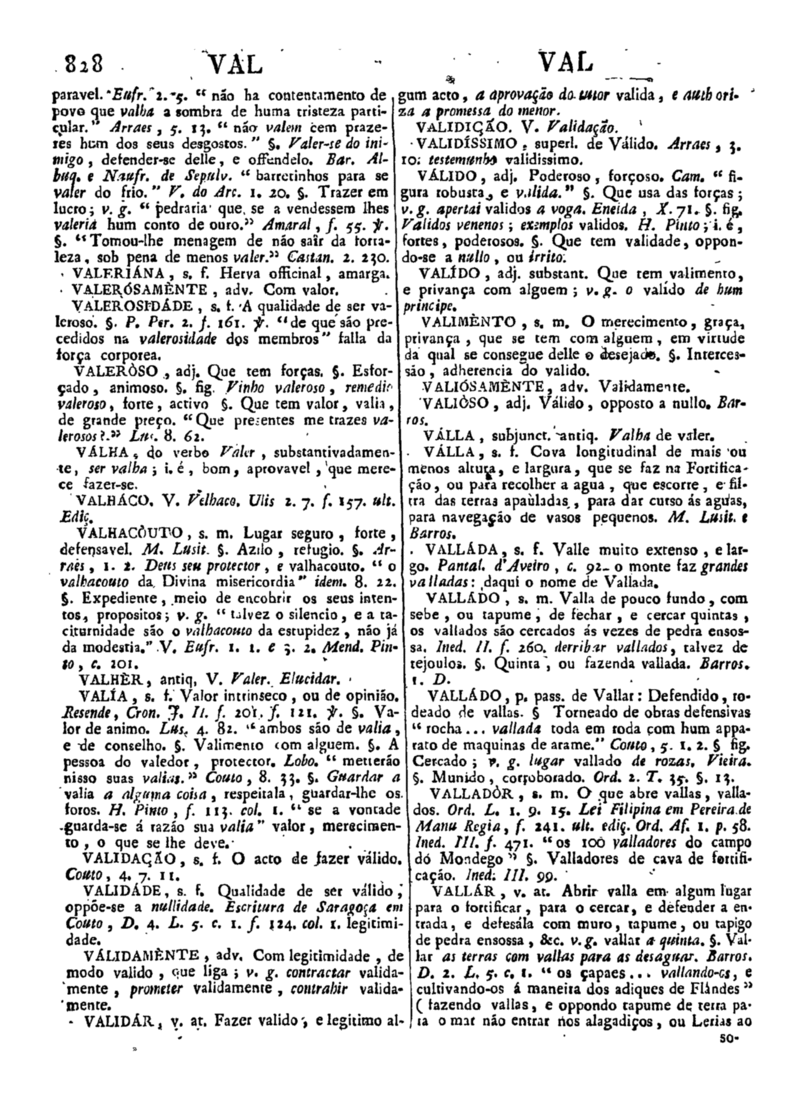 Página 1638_Diccionario da lingua portugueza - recompilado dos vocabularios impressos ate agora, e nesta segunda edição novamente emendado e muito acrescentado, por ANTONIO DE MORAES SILVA