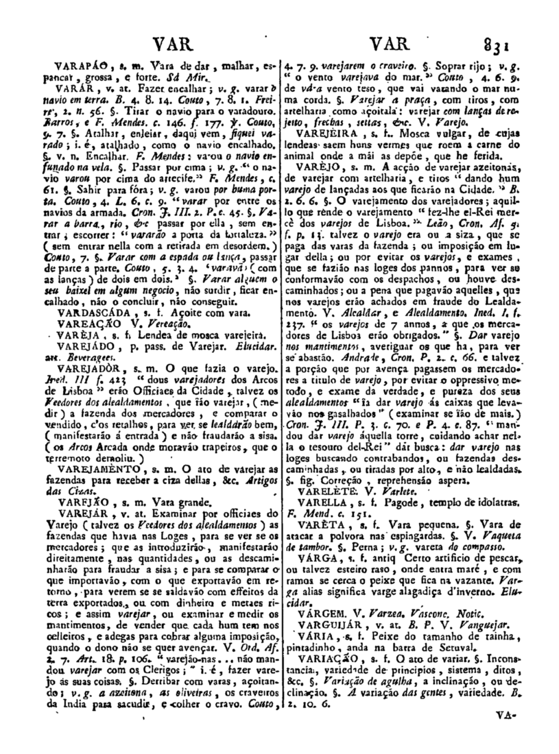 Página 1641_Diccionario da lingua portugueza - recompilado dos vocabularios impressos ate agora, e nesta segunda edição novamente emendado e muito acrescentado, por ANTONIO DE MORAES SILVA