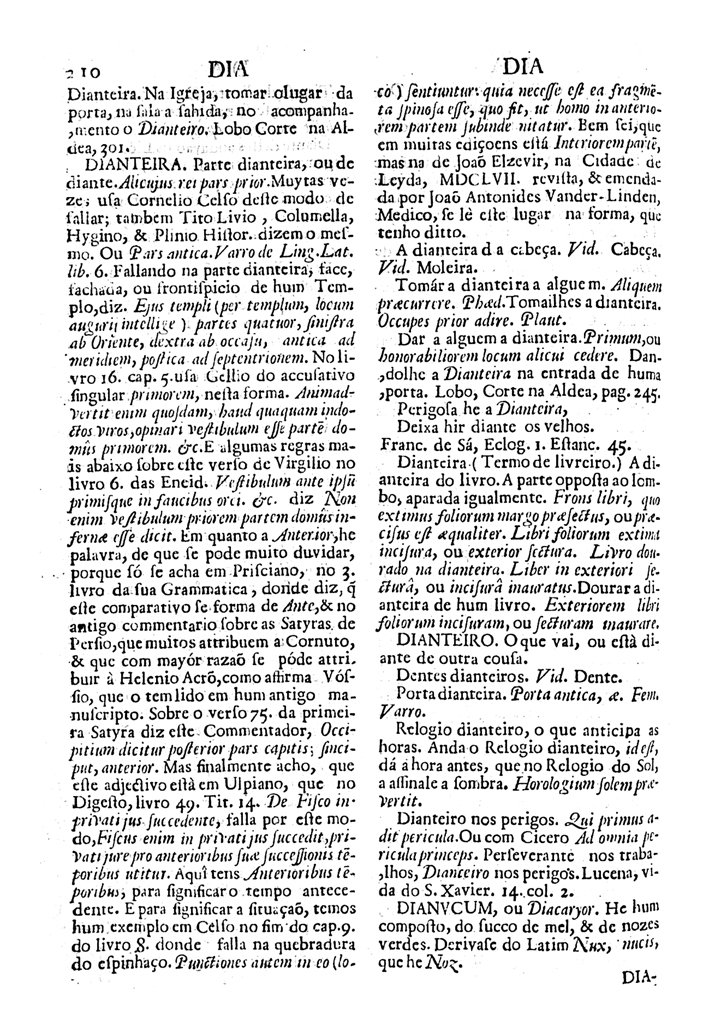 Página 2016_VOCABULARIO PORTUGUEZ & LATINO, aulico, anatomico, architectonico...