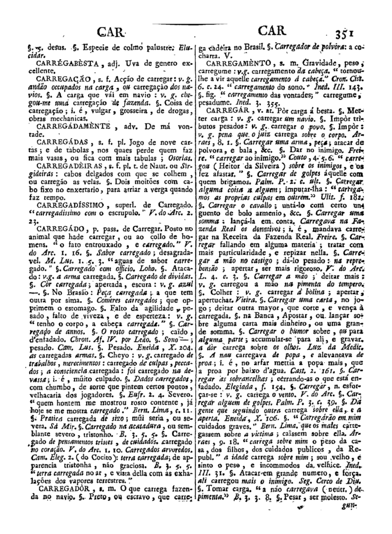 Página 351_Diccionario da lingua portugueza - recompilado dos vocabularios impressos ate agora, e nesta segunda edição novamente emendado e muito acrescentado, por ANTONIO DE MORAES SILVA