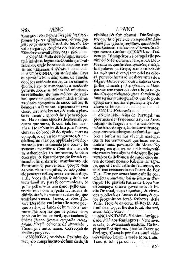 Página 354_VOCABULARIO PORTUGUEZ & LATINO, aulico, anatomico, architectonico...