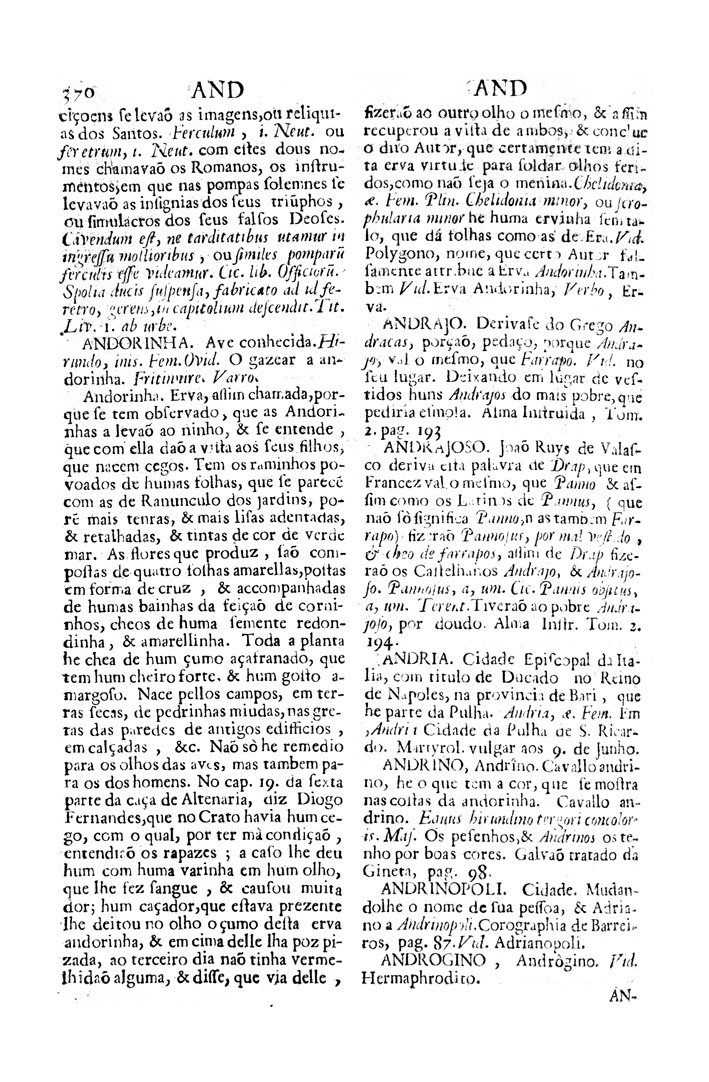 Página 360_VOCABULARIO PORTUGUEZ & LATINO, aulico, anatomico, architectonico...