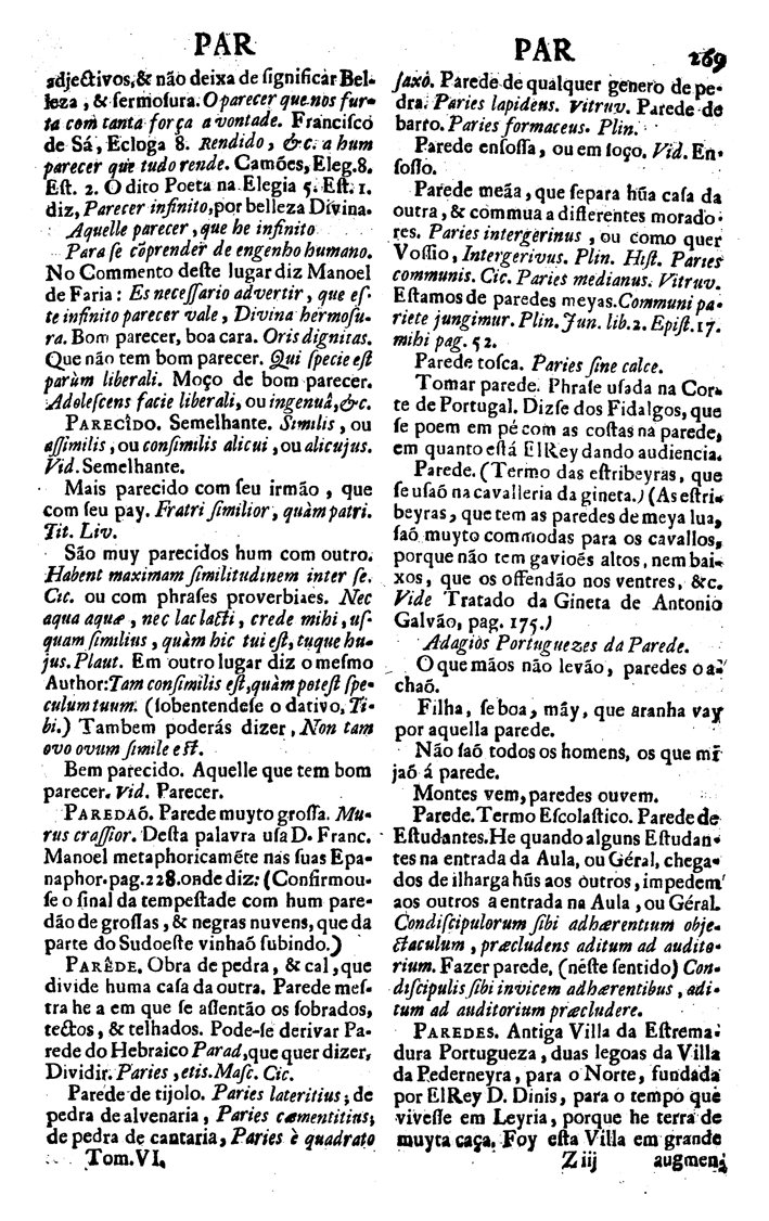 Página 4720_VOCABULARIO PORTUGUEZ & LATINO, aulico, anatomico, architectonico...