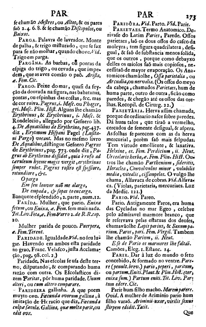 Página 4724_VOCABULARIO PORTUGUEZ & LATINO, aulico, anatomico, architectonico...