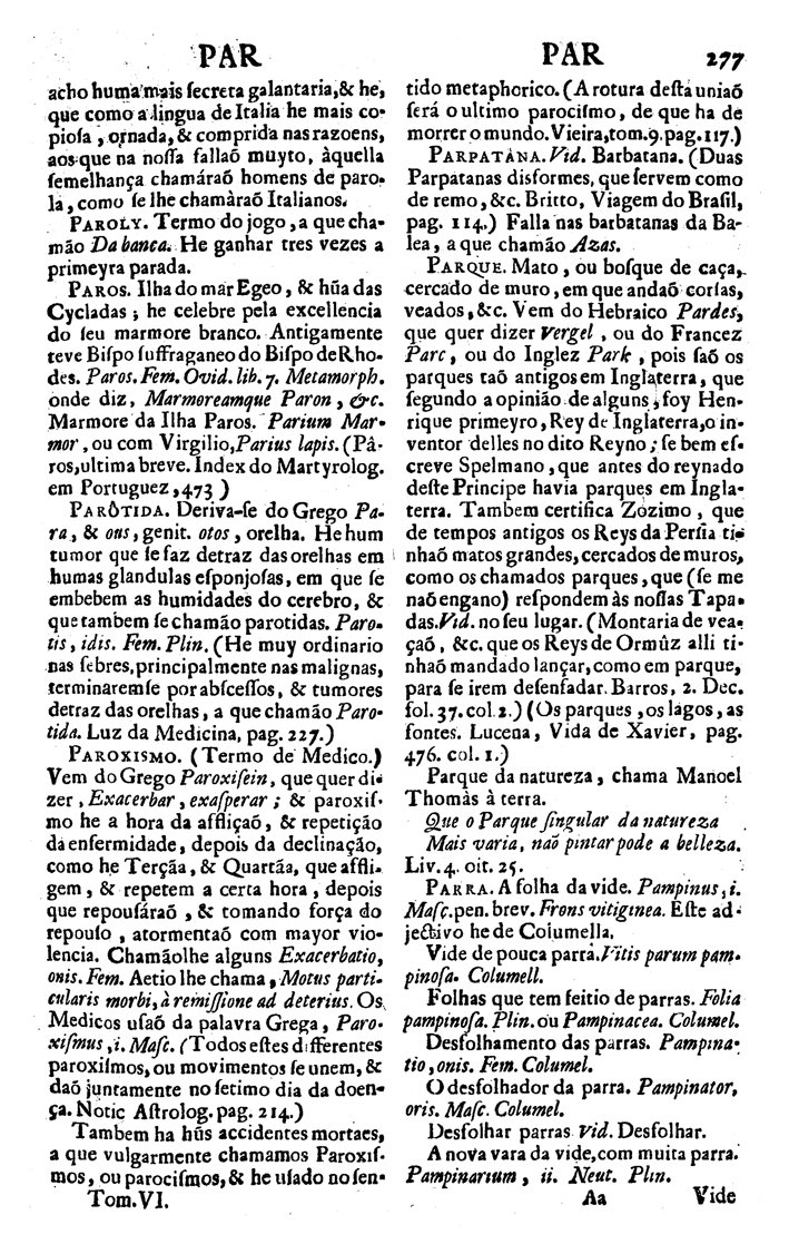 Página 4728_VOCABULARIO PORTUGUEZ & LATINO, aulico, anatomico, architectonico...