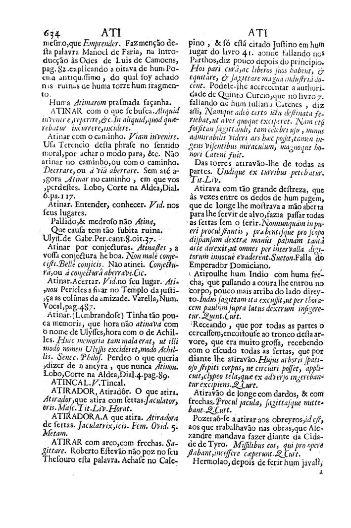 Página 592_VOCABULARIO PORTUGUEZ & LATINO, aulico, anatomico, architectonico...