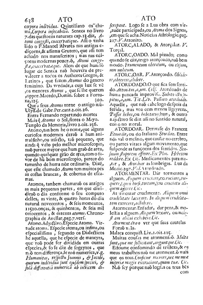 Página 596_VOCABULARIO PORTUGUEZ & LATINO, aulico, anatomico, architectonico...