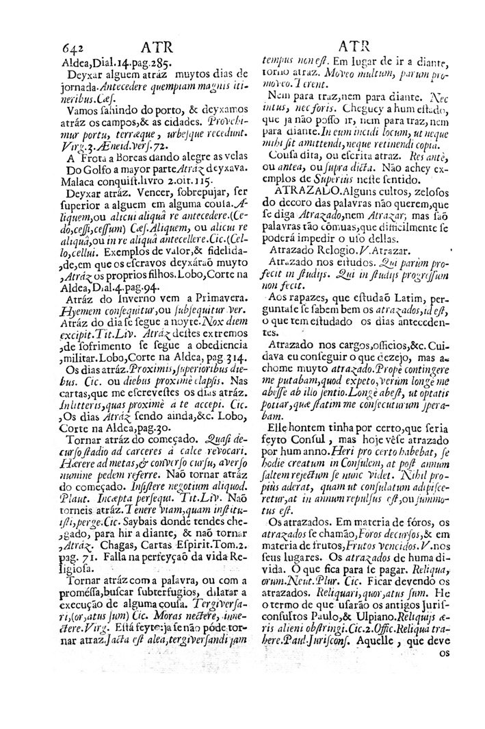 Página 600_VOCABULARIO PORTUGUEZ & LATINO, aulico, anatomico, architectonico...