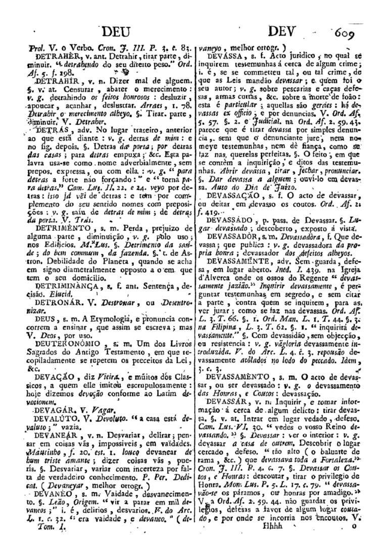 Página 609_Diccionario da lingua portugueza - recompilado dos vocabularios impressos ate agora, e nesta segunda edição novamente emendado e muito acrescentado, por ANTONIO DE MORAES SILVA