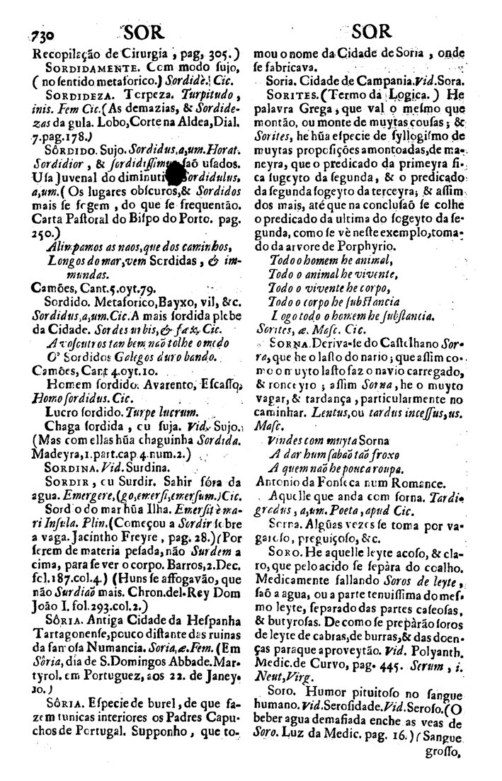 Página 6107_VOCABULARIO PORTUGUEZ & LATINO, aulico, anatomico, architectonico...