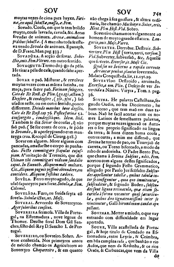 Página 6118_VOCABULARIO PORTUGUEZ & LATINO, aulico, anatomico, architectonico...
