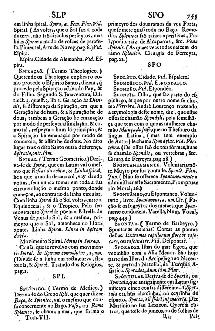 Página 6122_VOCABULARIO PORTUGUEZ & LATINO, aulico, anatomico, architectonico...