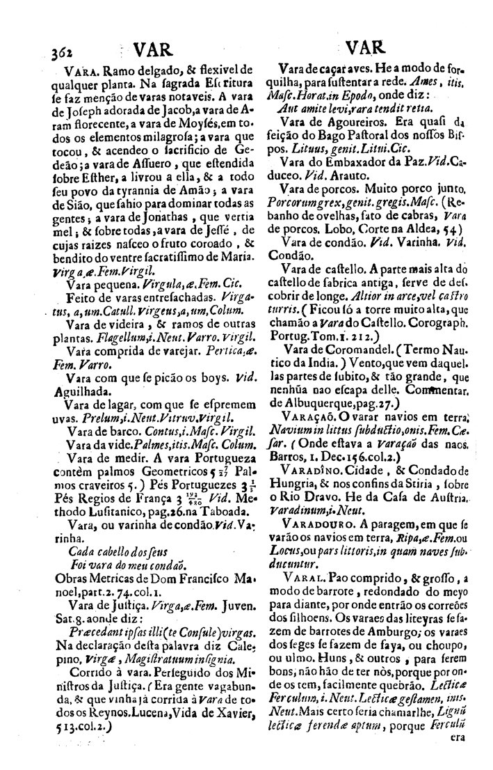 Página 6708_VOCABULARIO PORTUGUEZ & LATINO, aulico, anatomico, architectonico...