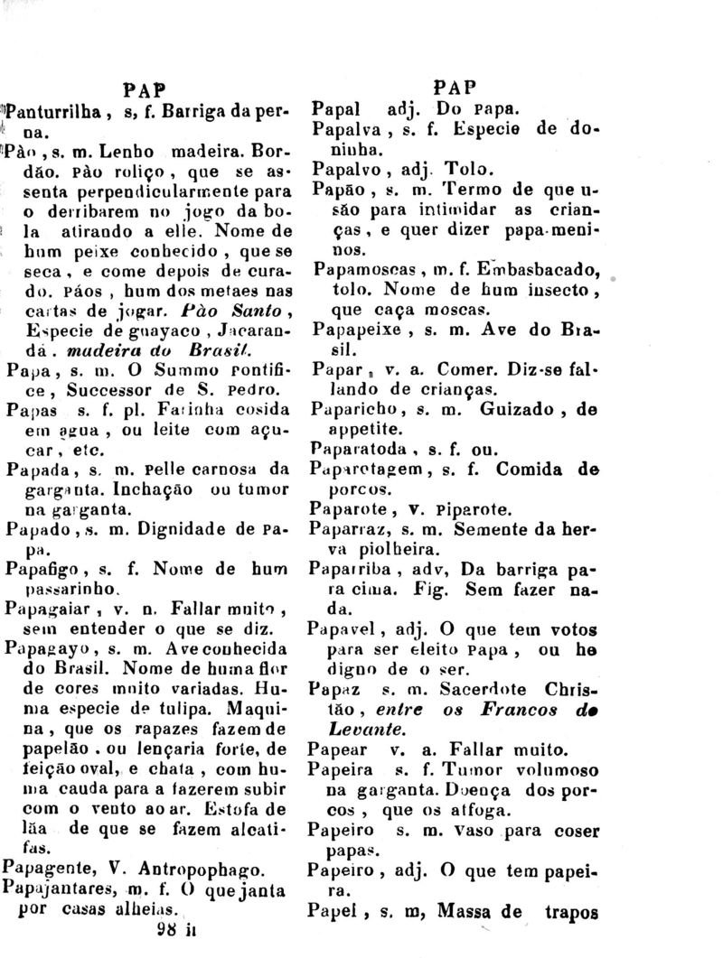 Página 778_Diccionario da Lingua Brasileira