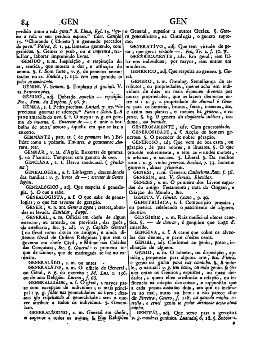 Página 894_Diccionario da lingua portugueza - recompilado dos vocabularios impressos ate agora, e nesta segunda edição novamente emendado e muito acrescentado, por ANTONIO DE MORAES SILVA