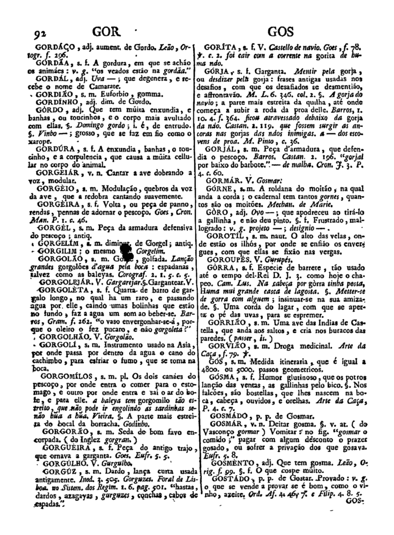 Página 902_Diccionario da lingua portugueza - recompilado dos vocabularios impressos ate agora, e nesta segunda edição novamente emendado e muito acrescentado, por ANTONIO DE MORAES SILVA