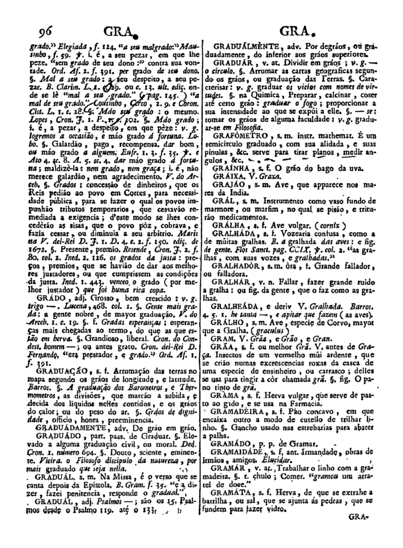 Página 906_Diccionario da lingua portugueza - recompilado dos vocabularios impressos ate agora, e nesta segunda edição novamente emendado e muito acrescentado, por ANTONIO DE MORAES SILVA