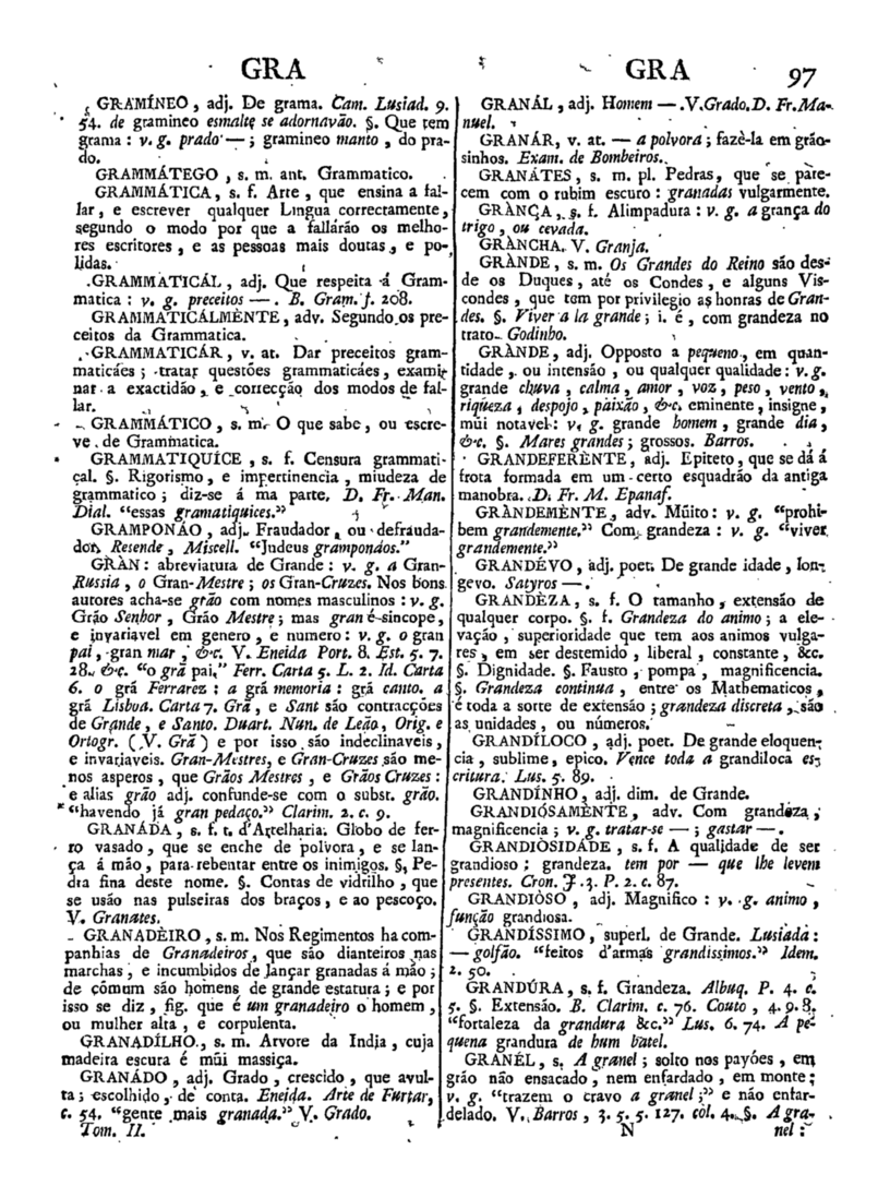 Página 907_Diccionario da lingua portugueza - recompilado dos vocabularios impressos ate agora, e nesta segunda edição novamente emendado e muito acrescentado, por ANTONIO DE MORAES SILVA