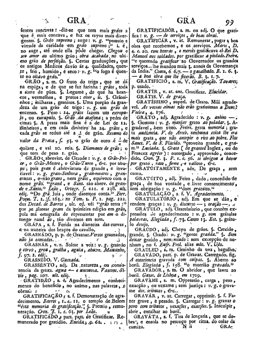 Página 909_Diccionario da lingua portugueza - recompilado dos vocabularios impressos ate agora, e nesta segunda edição novamente emendado e muito acrescentado, por ANTONIO DE MORAES SILVA