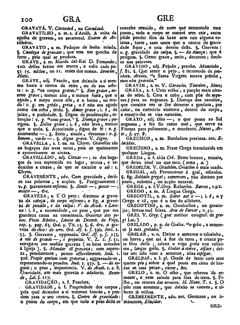 Página 910_Diccionario da lingua portugueza - recompilado dos vocabularios impressos ate agora, e nesta segunda edição novamente emendado e muito acrescentado, por ANTONIO DE MORAES SILVA