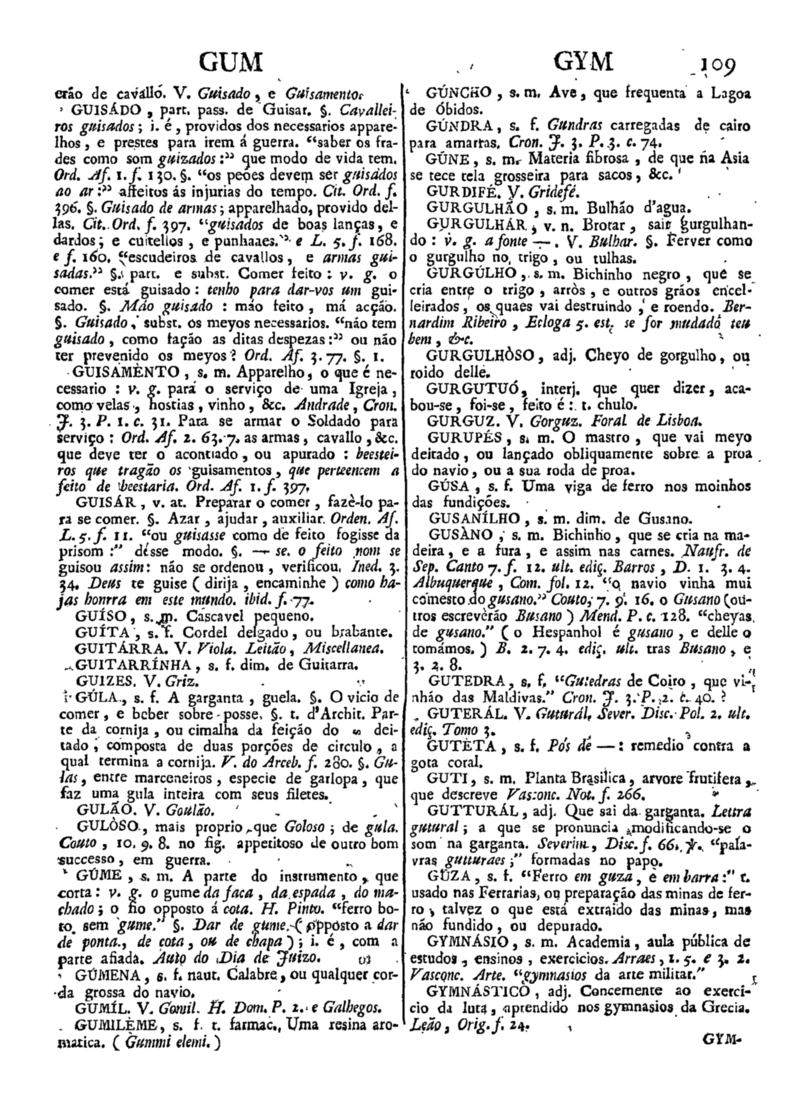 Página 919_Diccionario da lingua portugueza - recompilado dos vocabularios impressos ate agora, e nesta segunda edição novamente emendado e muito acrescentado, por ANTONIO DE MORAES SILVA