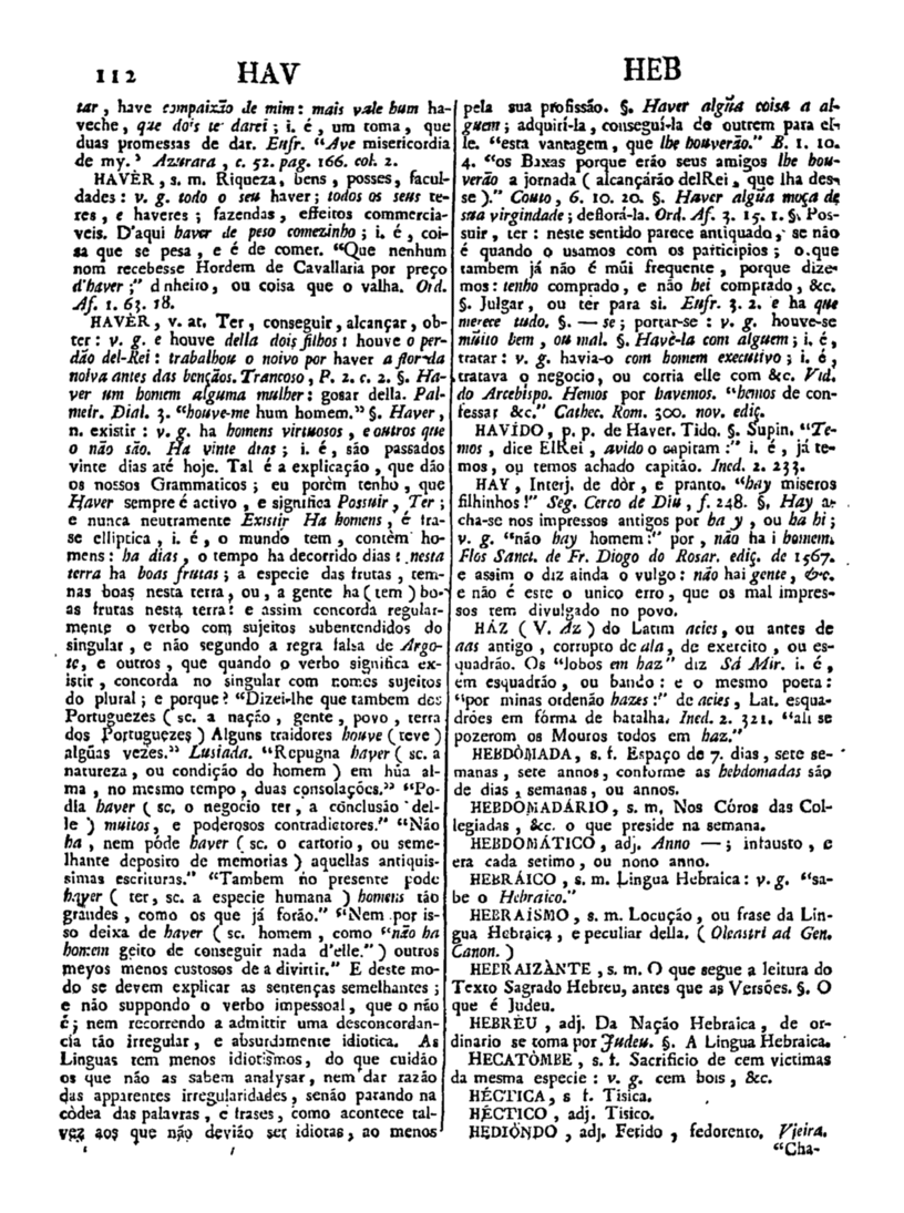 Página 922_Diccionario da lingua portugueza - recompilado dos vocabularios impressos ate agora, e nesta segunda edição novamente emendado e muito acrescentado, por ANTONIO DE MORAES SILVA