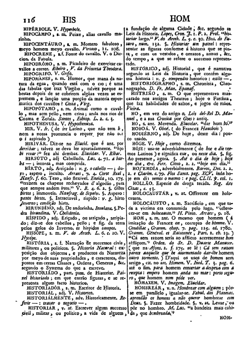 Página 926_Diccionario da lingua portugueza - recompilado dos vocabularios impressos ate agora, e nesta segunda edição novamente emendado e muito acrescentado, por ANTONIO DE MORAES SILVA