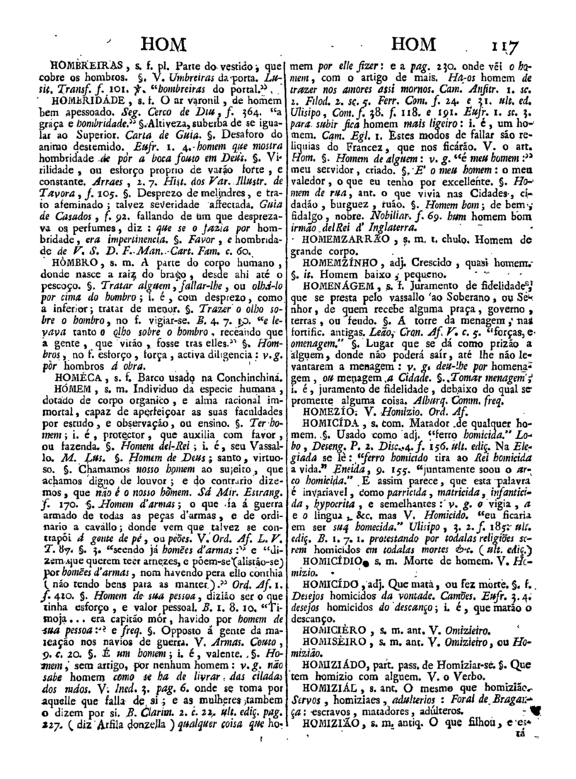 Página 927_Diccionario da lingua portugueza - recompilado dos vocabularios impressos ate agora, e nesta segunda edição novamente emendado e muito acrescentado, por ANTONIO DE MORAES SILVA