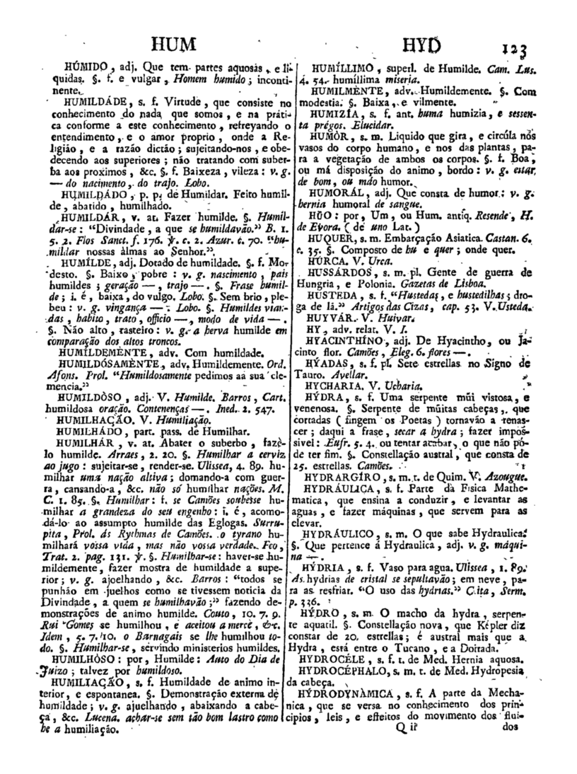 Página 933_Diccionario da lingua portugueza - recompilado dos vocabularios impressos ate agora, e nesta segunda edição novamente emendado e muito acrescentado, por ANTONIO DE MORAES SILVA