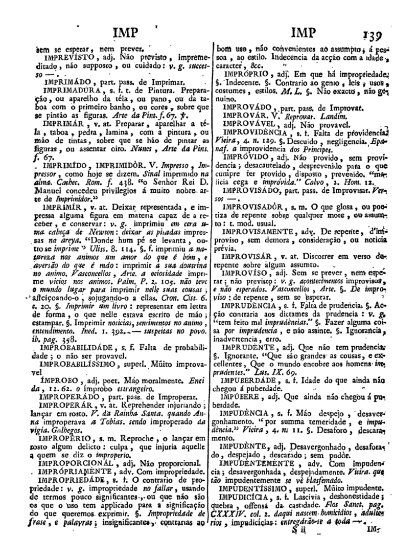 Página 949_Diccionario da lingua portugueza - recompilado dos vocabularios impressos ate agora, e nesta segunda edição novamente emendado e muito acrescentado, por ANTONIO DE MORAES SILVA