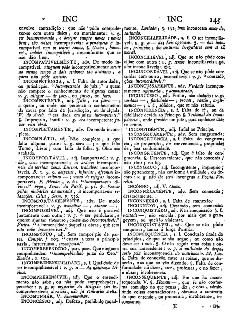 Página 955_Diccionario da lingua portugueza - recompilado dos vocabularios impressos ate agora, e nesta segunda edição novamente emendado e muito acrescentado, por ANTONIO DE MORAES SILVA