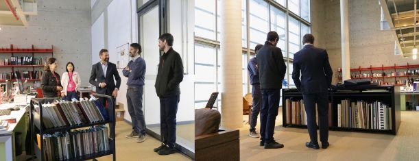 Visita diretor Mario de Andrade - Sala de Grandes Formatos