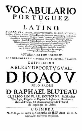 VOCABULARIO PORTUGUEZ & LATINO